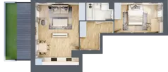 2 pokoje, mieszkanie 44,52 m², parter, oferta nr B2.36, Nova Daliova, Lublin, Ponikwoda, ul. Daliowa