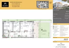 3 pokoje, mieszkanie 55,24 m², parter, oferta nr B3.01, Nova Daliova bud. B3, Lublin, Ponikwoda, ul. Daliowa