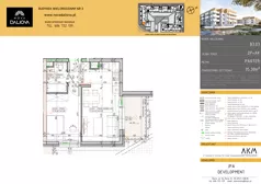 2 pokoje, mieszkanie 35,30 m², parter, oferta nr B3.03, Nova Daliova bud. B3, Lublin, Ponikwoda, ul. Daliowa