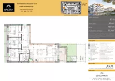 4 pokoje, mieszkanie 65,66 m², parter, oferta nr B3.05, Nova Daliova bud. B3, Lublin, Ponikwoda, ul. Daliowa