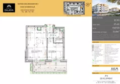 2 pokoje, mieszkanie 33,44 m², parter, oferta nr B3.103, Nova Daliova bud. B3, Lublin, Ponikwoda, ul. Daliowa