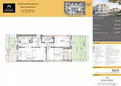 3 pokoje, mieszkanie 54,85 m², parter, oferta nr B3.122, Nova Daliova bud. B3, Lublin, Ponikwoda, ul. Daliowa
