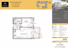 2 pokoje, mieszkanie 33,97 m², piętro 1, oferta nr B3.127, Nova Daliova bud. B3, Lublin, Ponikwoda, ul. Daliowa