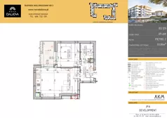 2 pokoje, mieszkanie 33,86 m², piętro 2, oferta nr B3.129, Nova Daliova bud. B3, Lublin, Ponikwoda, ul. Daliowa