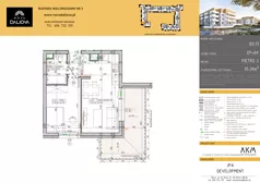 2 pokoje, mieszkanie 35,30 m², piętro 2, oferta nr B3.13, Nova Daliova bud. B3, Lublin, Ponikwoda, ul. Daliowa