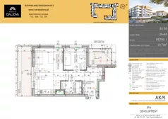 2 pokoje, mieszkanie 40,73 m², piętro 3, oferta nr B3.155, Nova Daliova bud. B3, Lublin, Ponikwoda, ul. Daliowa
