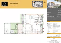 2 pokoje, mieszkanie 38,37 m², parter, oferta nr B3.23, Nova Daliova bud. B3, Lublin, Ponikwoda, ul. Daliowa