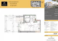 1 pokój, mieszkanie 31,09 m², parter, oferta nr B3.44, Nova Daliova bud. B3, Lublin, Ponikwoda, ul. Daliowa
