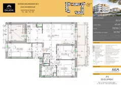 4 pokoje, mieszkanie 69,79 m², piętro 3, oferta nr B3.53, Nova Daliova bud. B3, Lublin, Ponikwoda, ul. Daliowa