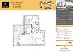 2 pokoje, mieszkanie 39,57 m², piętro 3, oferta nr B3.55, Nova Daliova bud. B3, Lublin, Ponikwoda, ul. Daliowa