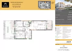 3 pokoje, mieszkanie 54,69 m², parter, oferta nr B3.56, Nova Daliova bud. B3, Lublin, Ponikwoda, ul. Daliowa
