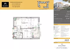 2 pokoje, mieszkanie 36,18 m², piętro 2, oferta nr B3.81, Nova Daliova bud. B3, Lublin, Ponikwoda, ul. Daliowa