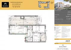 3 pokoje, mieszkanie 54,39 m², piętro 3, oferta nr B3.84, Nova Daliova bud. B3, Lublin, Ponikwoda, ul. Daliowa