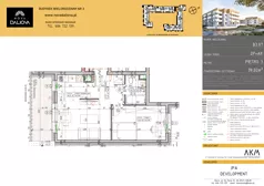 2 pokoje, mieszkanie 39,02 m², piętro 3, oferta nr B3.97, Nova Daliova bud. B3, Lublin, Ponikwoda, ul. Daliowa