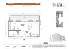 1 pokój, mieszkanie 38,44 m², piętro 9, oferta nr BN10/B/907, Braniborska 10 , Wrocław, Stare Miasto, Śródmieście, ul. Braniborska 10