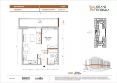 1 pokój, mieszkanie 35,86 m², piętro 3, oferta nr BN10/C/301, Braniborska 10, Wrocław, Stare Miasto, Śródmieście, ul. Braniborska 10