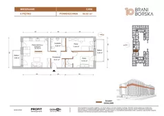 3 pokoje, apartament 64,83 m², piętro 6, oferta nr BN10/C/606, Braniborska 10, Wrocław, Stare Miasto, Śródmieście, ul. Braniborska 10
