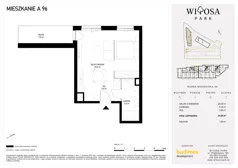 1 pokój, mieszkanie 34,86 m², piętro 4, oferta nr A96, Witosa Park, Poznań, Winiary, Winiary, ul. Piątkowska 165 A-B