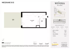 1 pokój, mieszkanie 29,61 m², piętro 1, oferta nr B19, Witosa Park, Poznań, Winiary, Winiary, ul. Piątkowska 165 A-B