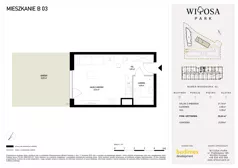 1 pokój, mieszkanie 29,61 m², piętro 1, oferta nr B19, Witosa Park, Poznań, Winiary, Winiary, ul. Piątkowska 165 A-B