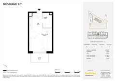 1 pokój, mieszkanie 27,86 m², piętro 3, oferta nr B71, Witosa Park, Poznań, Winiary, Winiary, ul. Piątkowska 165 A-B
