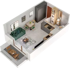 1 pokój, mieszkanie 29,61 m², piętro 5, oferta nr B94, Witosa Park, Poznań, Winiary, Winiary, ul. Piątkowska 165 A-B