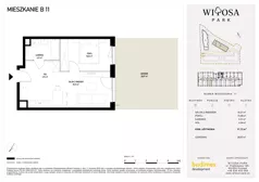 2 pokoje, mieszkanie 37,97 m², piętro 1, oferta nr A79, Witosa Park, Poznań, Winiary, Winiary, ul. Piątkowska 165 A-B