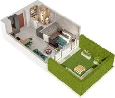 2 pokoje, mieszkanie 37,97 m², piętro 1, oferta nr A79, Witosa Park, Poznań, Winiary, Winiary, ul. Piątkowska 165 A-B