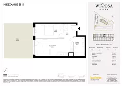 2 pokoje, mieszkanie 38,72 m², piętro 3, oferta nr A95, Witosa Park, Poznań, Winiary, Winiary, ul. Piątkowska 165 A-B