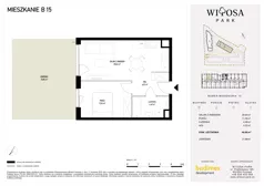 2 pokoje, mieszkanie 38,92 m², piętro 1, oferta nr A78, Witosa Park, Poznań, Winiary, Winiary, ul. Piątkowska 165 A-B