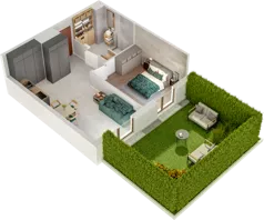 2 pokoje, mieszkanie 44,04 m², piętro 1, oferta nr B21, Witosa Park, Poznań, Winiary, Winiary, ul. Piątkowska 165 A-B