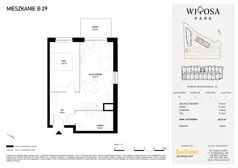 2 pokoje, mieszkanie 40,37 m², piętro 1, oferta nr B29, Witosa Park, Poznań, Winiary, Winiary, ul. Piątkowska 165 A-B