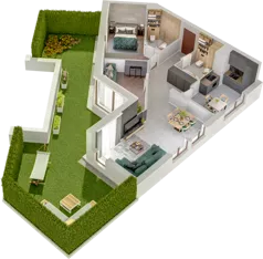 3 pokoje, mieszkanie 80,66 m², parter, oferta nr A1, Witosa Park, Poznań, Winiary, Winiary, ul. Piątkowska 165 A-B