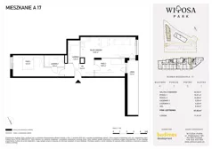 3 pokoje, mieszkanie 67,92 m², piętro 5, oferta nr A17, Witosa Park, Poznań, Winiary, Winiary, ul. Piątkowska 165 A-B
