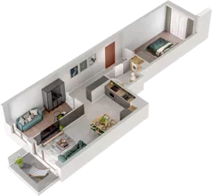 3 pokoje, mieszkanie 61,00 m², piętro 1, oferta nr A33, Witosa Park, Poznań, Winiary, Winiary, ul. Piątkowska 165 A-B