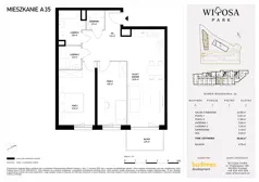 3 pokoje, mieszkanie 69,48 m², piętro 1, oferta nr A35, Witosa Park, Poznań, Winiary, Winiary, ul. Piątkowska 165 A-B