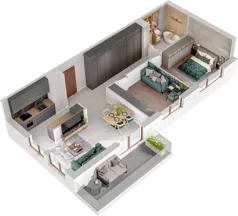 3 pokoje, mieszkanie 65,88 m², piętro 1, oferta nr A80, Witosa Park, Poznań, Winiary, Winiary, ul. Piątkowska 165 A-B
