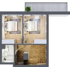 3 pokoje, mieszkanie 66,70 m², piętro 4, oferta nr B1.4.03, Zakamarki, Marki, Aleja Marszałka Józefa Piłsudskiego 102