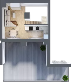 3 pokoje, mieszkanie 66,70 m², piętro 4, oferta nr B1.4.03, Zakamarki, Marki, Aleja Marszałka Józefa Piłsudskiego 102