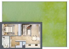 2 pokoje, apartament 44,79 m², parter, oferta nr M01, Villa Terra, Polanica-Zdrój, ul. Mickiewicza 2C