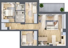 4 pokoje, apartament 79,28 m², piętro 3, oferta nr M24, Villa Terra, Polanica-Zdrój, ul. Mickiewicza 2C