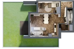 4 pokoje, mieszkanie 69,69 m², parter, oferta nr A6.1, Tarasy Moderno, Kraków, Łagiewniki-Borek Fałęcki, ul. Zbrojarzy