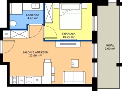 2 pokoje, apartament inwestycyjny 37,00 m², piętro 1, oferta nr F.104, Baltic Park Fort, Świnoujście, ul. Uzdrowiskowa
