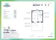 2 pokoje, apartament 40,91 m², parter, oferta nr F-2, Esy Floresy, Warszawa, Mokotów, Mokotów, ul. Cybernetyki 7B