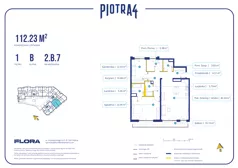 2 pokoje, apartament 112,23 m², piętro 1, oferta nr 2.B.7, Piotra 4, Gdynia, Śródmieście, ul. Św. Piotra 4