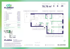 4 pokoje, mieszkanie 78,78 m², parter, oferta nr E-28, Esy Floresy, Warszawa, Mokotów, Mokotów, ul. Cybernetyki 7B