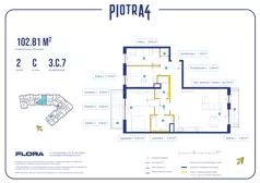 4 pokoje, apartament 102,81 m², piętro 2, oferta nr 3.C.7, Piotra 4, Gdynia, Śródmieście, ul. Św. Piotra 4