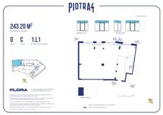 Lokal użytkowy 243,20 m², oferta nr 1.L1, Piotra 4 - lokale użytkowe, Gdynia, Śródmieście, ul. Św. Piotra 4