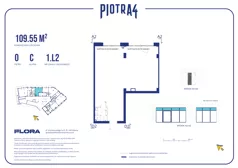 Lokal użytkowy 109,55 m², oferta nr 1.L2, Piotra 4 - lokale użytkowe, Gdynia, Śródmieście, ul. Św. Piotra 4