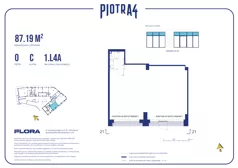 Lokal użytkowy 87,19 m², oferta nr 1.L4a, Piotra 4 - lokale użytkowe, Gdynia, Śródmieście, ul. Św. Piotra 4